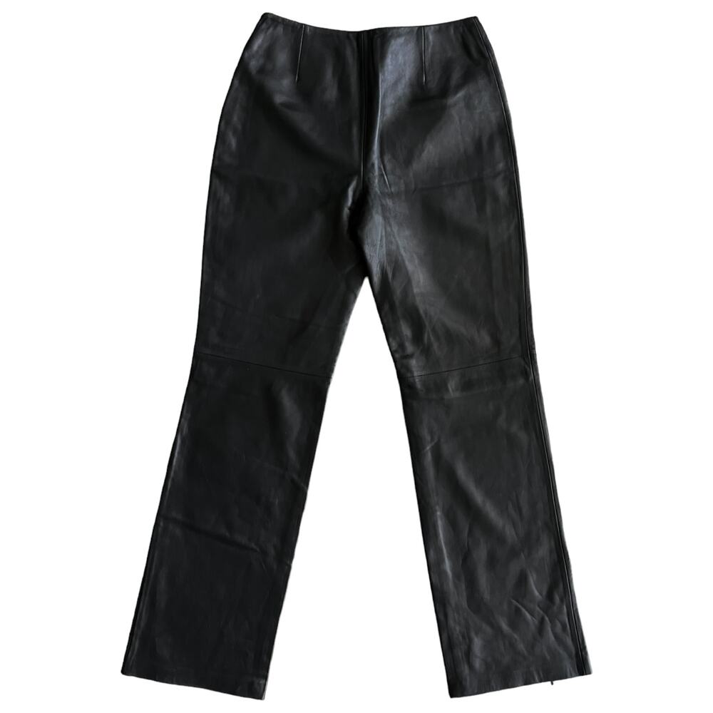 NWT Apt. 9 Lambskin Leather Pants Workwear Office Siren Classicore Size 6